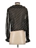 Assorted Brands 100% Polyester Black Long Sleeve Blouse Size S (estimated) - photo 2