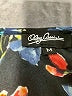 Oleg Cassini 100% Polyester Print Black Casual Dress Size M - photo 6
