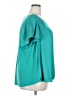 Lane Bryant 100% Polyester Teal Short Sleeve Blouse Size 18 - 20 Plus - photo 4