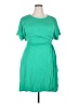 Chaps Solid Green Casual Dress Size XXL - photo 1