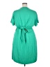 Chaps Solid Green Casual Dress Size XXL - photo 2