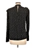 Ann Taylor LOFT Polka Dots Black Long Sleeve Blouse Size M - photo 2