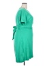 Chaps Solid Green Casual Dress Size XXL - photo 4