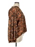 Jessica Simpson 100% Polyester Animal Print Orange 3/4 Sleeve Blouse Size XL - photo 4