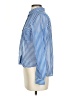 Dizzy Lizzy 100% Polyester Stripes Blue Long Sleeve Blouse Size S - photo 5