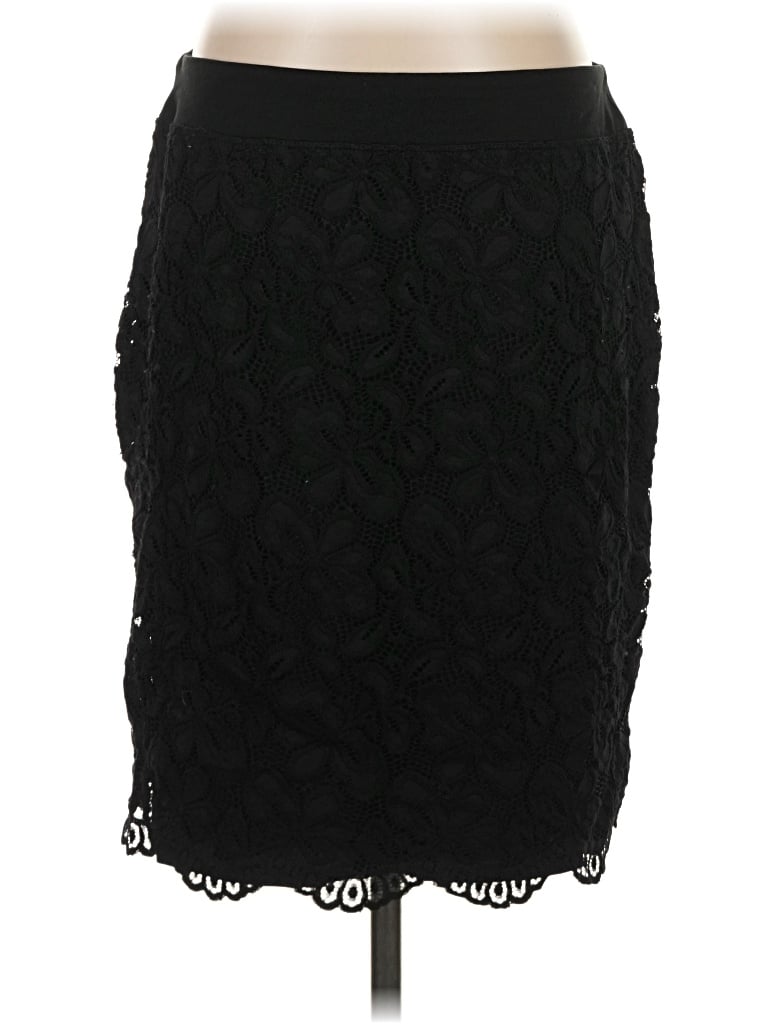 Pre-owned Jjill Casual Skirt In Black