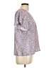 Shein 100% Polyester Purple Short Sleeve Blouse Size L - photo 4