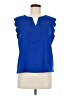 Shein Blue Sleeveless T-Shirt Size 6 - photo 1