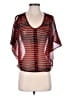MYTH nyc 100% Polyester Red Short Sleeve Blouse Size M - photo 1
