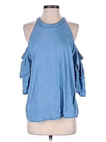 Blue Rain 3/4 Sleeve Blouse (view 1)