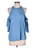 Blue Rain Blue 3/4 Sleeve Blouse Size M - photo 1