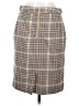 Merona Plaid Tan Formal Skirt Size 8 - photo 2