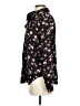 Ann Taylor 100% Polyester Floral Black Long Sleeve Blouse Size XS - photo 5