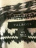 Talbots Fair Isle Black Gray Turtleneck Sweater Size XS - photo 7