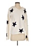 Rachel Zoe 100% Cotton Stars White Ivory Pullover Sweater Size S - photo 1