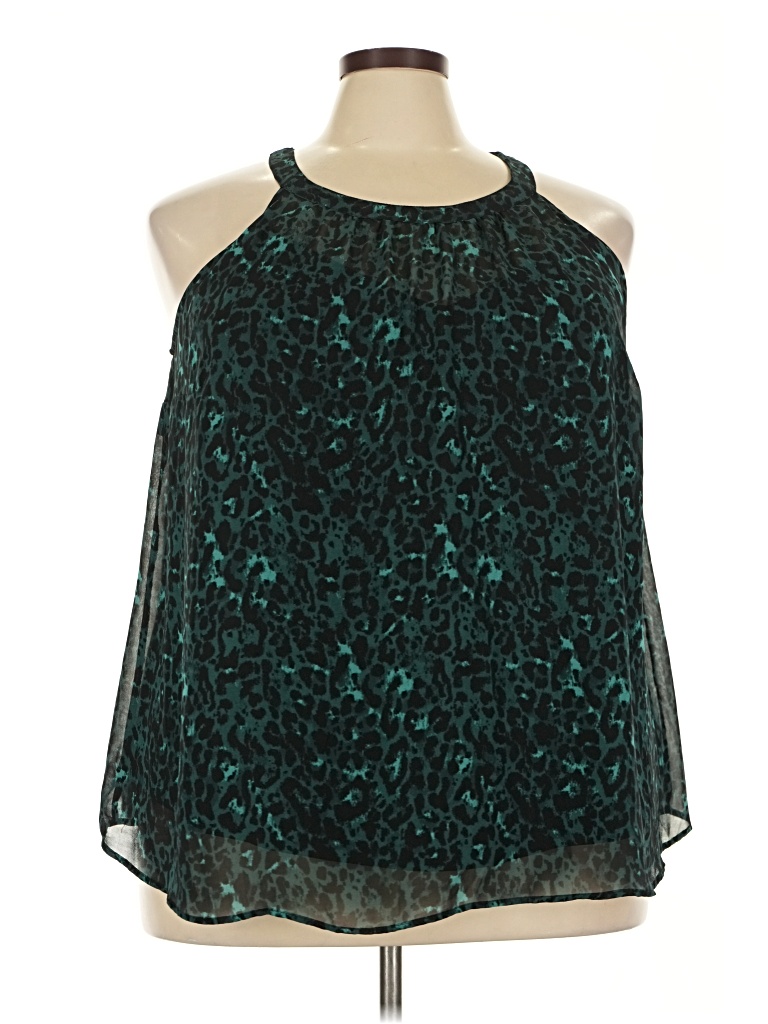 Pre-owned Torrid Sleeveless Blouse In Blue