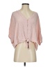 Express 100% Rayon Pink 3/4 Sleeve Blouse Size S - photo 1