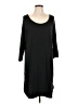 Unbranded Solid Black Casual Dress Size L - photo 1