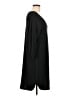 Unbranded Solid Black Casual Dress Size L - photo 4