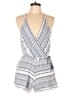 Ron Jon Surf Shop 100% Cotton Chevron-herringbone Gray Romper Size L - photo 1