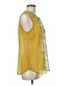 CAbi 100% Polyester Yellow Sleeveless Blouse Size M - photo 4