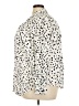 Torrid 100% Rayon Polka Dots Ivory Long Sleeve Blouse Size 4X Plus (4) - photo 5