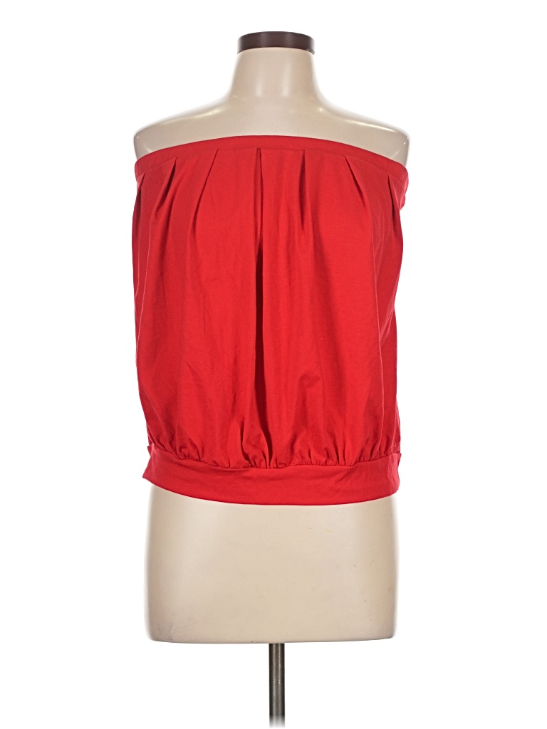 Pre-owned Shein Tube Top Red Strapless Neckline Tops