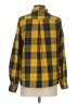 Shein 100% Polyester Plaid Yellow Long Sleeve Blouse Size 2 - photo 2