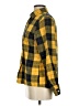 Shein 100% Polyester Plaid Yellow Long Sleeve Blouse Size 2 - photo 5