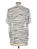 Vince Camuto 100% Polyester Animal Print Silver Short Sleeve Blouse Size M - photo 2