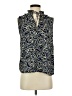 Ann Taylor LOFT 100% Polyester Paisley Blue Sleeveless Blouse Size S - photo 1