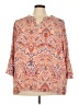 Violet & Claire 100% Polyester Paisley Orange 3/4 Sleeve Blouse Size 3X - photo 1