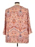 Violet & Claire 100% Polyester Paisley Orange 3/4 Sleeve Blouse Size 3X - photo 2