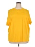 Torrid 100% Cotton Yellow Short Sleeve Top Size 2X Plus (2) - photo 1