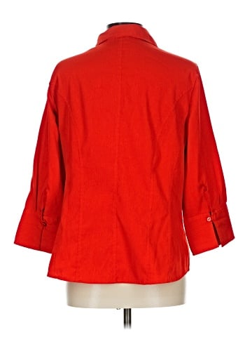 Cato 3/4 Sleeve Button-Down Shirt (view 2)