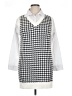 Say What? 100% Acrylic Houndstooth White Sweater Vest Size XL - photo 1