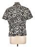 Elementz Animal Print Ivory Short Sleeve Blouse Size L - photo 2