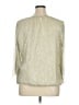 Sara Michelle 100% Polyester Metallic Silver 3/4 Sleeve Blouse Size XL - photo 2