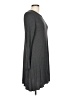 Elan Solid Gray Casual Dress Size L - photo 4