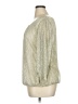 Sara Michelle 100% Polyester Metallic Silver 3/4 Sleeve Blouse Size XL - photo 5