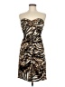 Jump Apparel Animal Print Brown Cocktail Dress Size 9 - 10 - photo 1