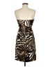 Jump Apparel Animal Print Brown Cocktail Dress Size 9 - 10 - photo 2