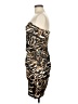 Jump Apparel Animal Print Brown Cocktail Dress Size 9 - 10 - photo 5