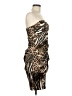 Jump Apparel Animal Print Brown Cocktail Dress Size 9 - 10 - photo 4