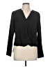 Remade 100% Polyester Black Long Sleeve Blouse Size M - photo 1