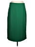 Fehaute 100% Polyester Solid Green Formal Skirt Size 8 - photo 1