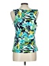 Dept222 Teal Blue Sleeveless Blouse Size L - photo 2