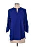 Charming Charlie 100% Polyester Blue 3/4 Sleeve Blouse Size S - photo 1