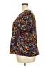 Shein Curve Floral Black Short Sleeve Blouse Size 18 Plus (3) - photo 5