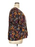Shein Curve Floral Black Short Sleeve Blouse Size 18 Plus (3) - photo 4